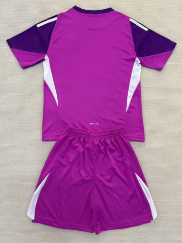 25-26 RMA Purple GoalKeeper Kids Soccer Jersey