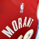 24-25 Grizzlies MORANT #12 Red City Edition Top Quality Hot Pressing NBA Jersey