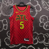 HAWKS MURRAY #5 Red Top Quality Hot Pressing NBA Jersey