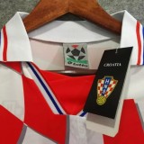 1998 Croatia Home Red And White Retro Soccer Jersey