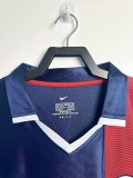 2001-2002 PSG Home Long Sleeve Retro Soccer Jersey