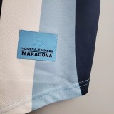2001 MARADONA 10# Argentina Home Retrot Soccer Jersey
