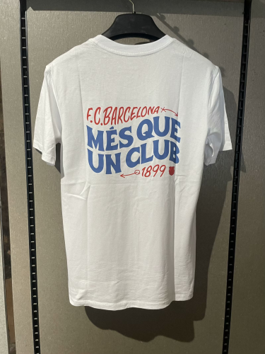 25-26 BAR White High Quality Casual T-Shirt #圆领红标
