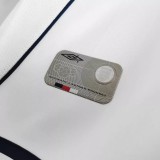 2002 England Home Retro Long Sleeve Soccer Jersey