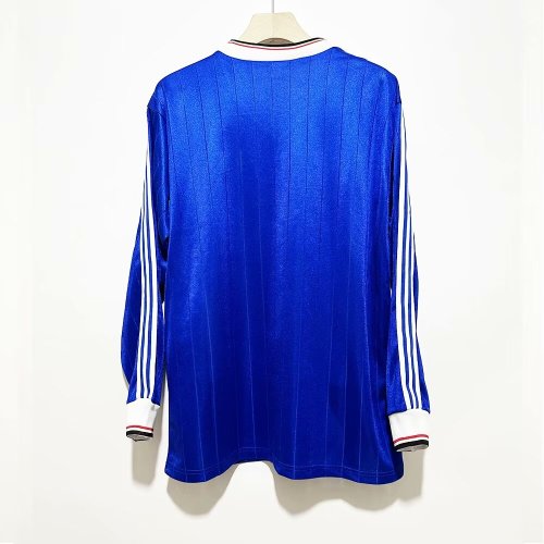 1982-1983 Man Utd Away Long Sleeve Retro Soccer Jersey