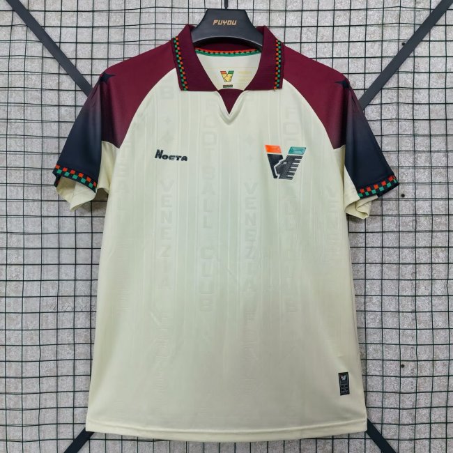 25-26 Venezia FC Away Fans Soccer Jersey 1:1 Thai Quality