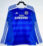 2011-2012 CHE Home UCL Edition Retro Long Sleeve Soccer Jersey