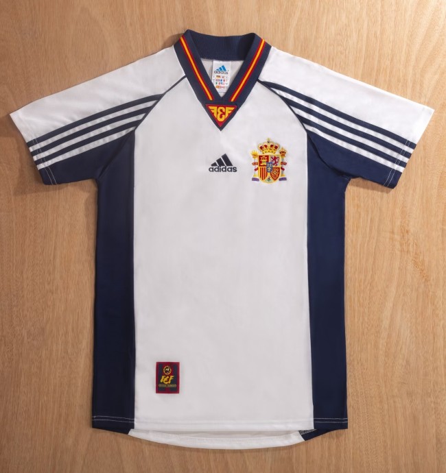 1998 Spain Away Retro Soccer Jersey