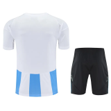 2025 AD White Blue Training Short Suit