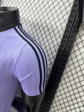 2025 AD Casual Purple Player Version Training shirts *三叶草