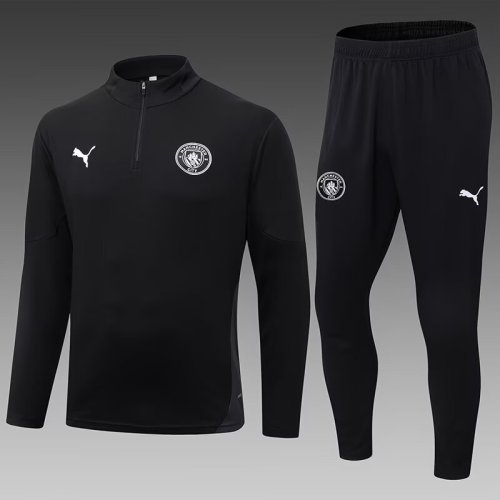 25-26 Man City High Quality Half Pull Tracksuit