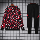 25-26 Man Utd Red Black Hoodie Tracksuit (卫衣套装)