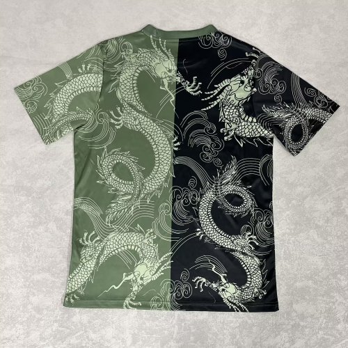25-26 RMA Green Black Special Edition Fans Training Shirts *龙纹