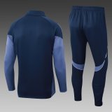 2025 AD Blue Half Pull Tracksuit 