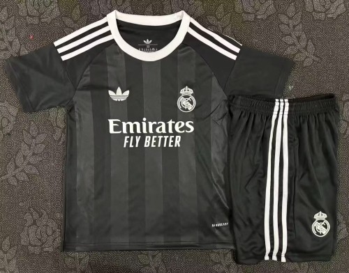 25-26 RMA Black GoalKeeper Kids Soccer Jersey
