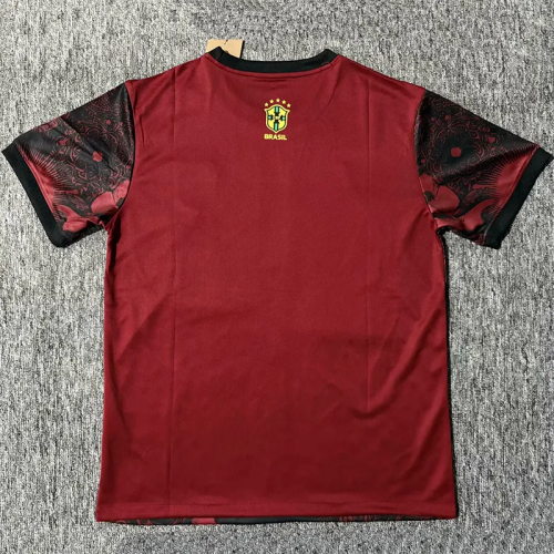 25-26 Brazil Red Black Special Edition Fans Soccer Jersey (黑标)