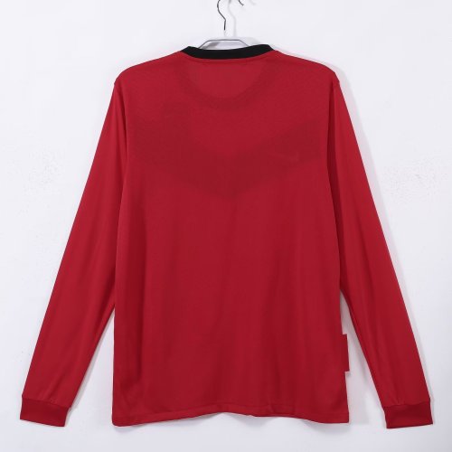 2010 Man Utd Home Long sleeves Retro Soccer Jersey