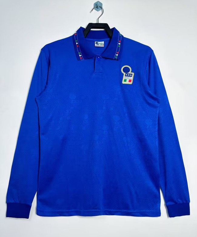 1994 Italy Home Long sleeves Retro Soccer Jersey