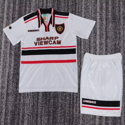 1998 Man Utd Away Retro Kids Soccer Jersey 1:1 Thai Quality