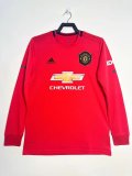 2018-2019 Man Utd Home Long sleeves Retro Soccer Jersey