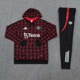 25-26 Man Utd Red Black Hoodie Tracksuit (卫衣套装)