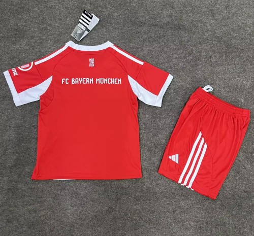 25-26 Bayern Home Kids Soccer Jersey