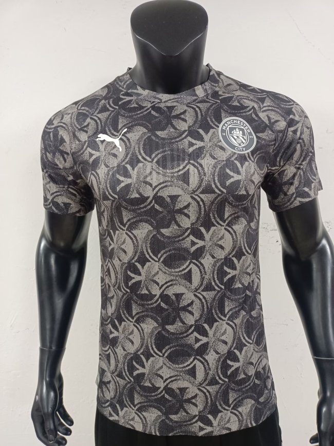 25-26 Man City Grey Black Special Edition Player Version Training Shirts