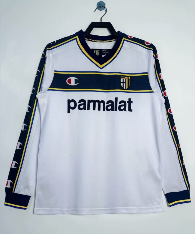 2002-2003 Parma Away Long sleeves Retro Soccer Jersey