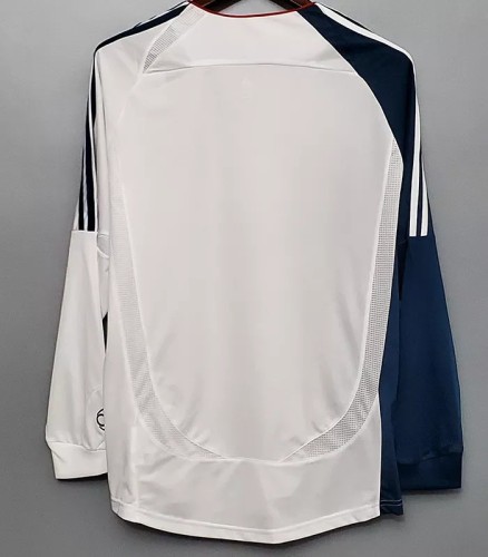 2006-2007 LIV Away White Long Sleeve Retro Soccer Jersey