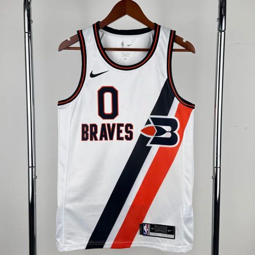 2019-20 Clippers WESTBROOK #0 White City Edition Top Quality Hot Pressing NBA Jersey