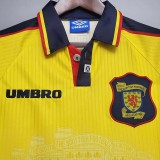 1994-1996 Scotland Yellow Retro Soccer Jersey