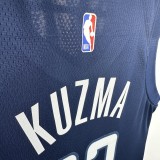 24-25 Wizards KUZMA #33 Royal Blue Top Quality Hot Pressing NBA Jersey (Trapeze Edition)飞人版