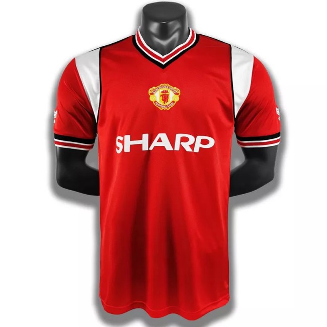 1985-1986 Man Utd Home Retro Soccer Jersey