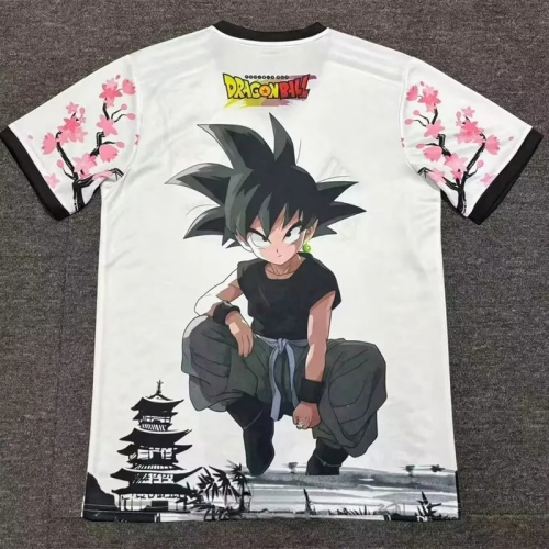 25-26 Japan White Special Edition Fans Soccer Jersey *龙珠黑悟空
