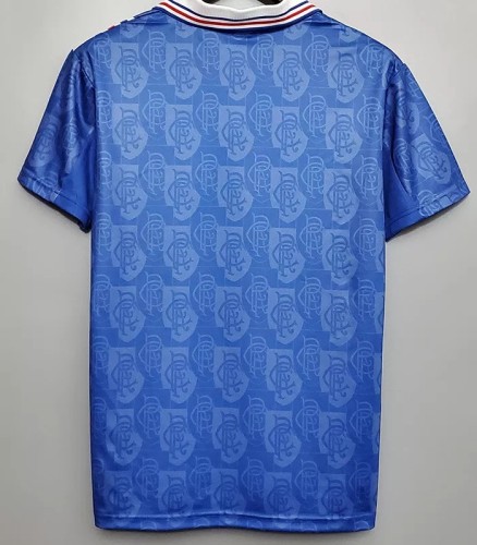 1996-1997 Rangers Home Retro Soccer Jersey