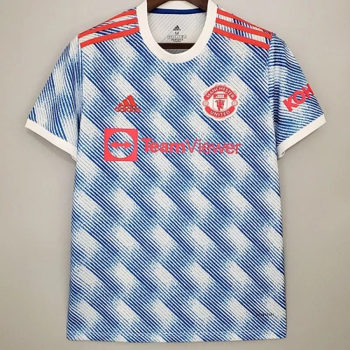 21-22 Man Utd 1:1 Away Fans Soccer Jersey