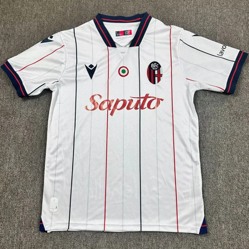 25-26 Bologna Away Fans Soccer Jersey 1:1 Thai Quality