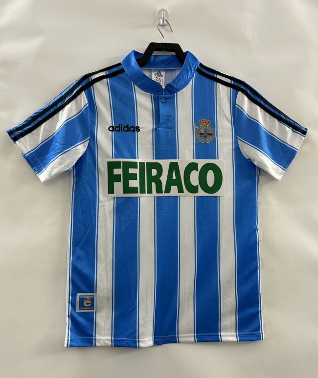 1997-1998 La Coruna Home Retro Soccer Jersey