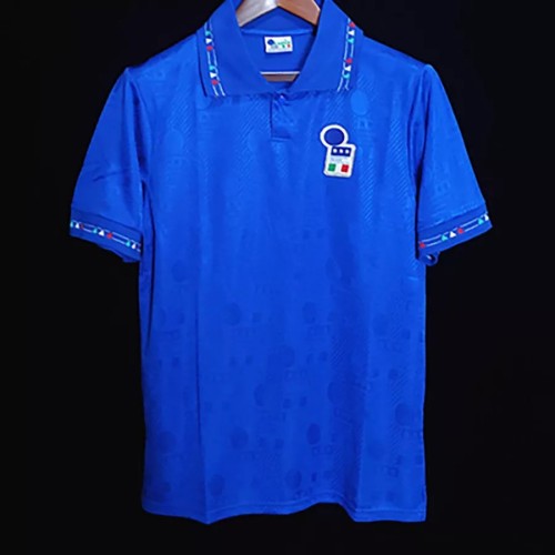 1994 Italy Home Blue Retro Soccer Jersey