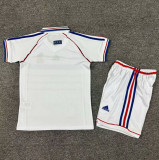 1998 France Away Retro Kids Soccer Jersey