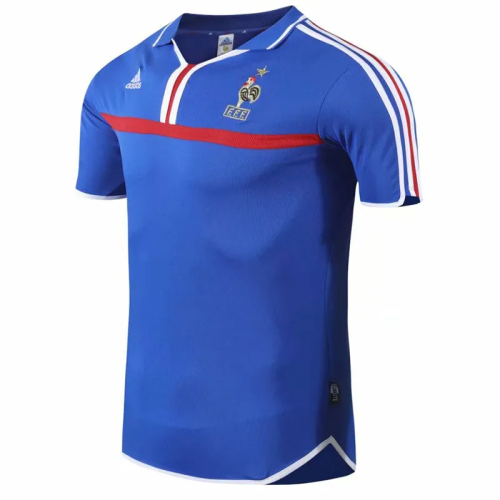 2000-2001 France Home Retro Soccer Jersey