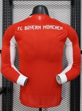 25-26 Bayern Home Long Sleeve Player Version Soccer Jersey (长袖球员)