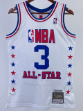 ALL-STAR IVERSON #3 White Top Quality Hot Pressing NBA Jersey