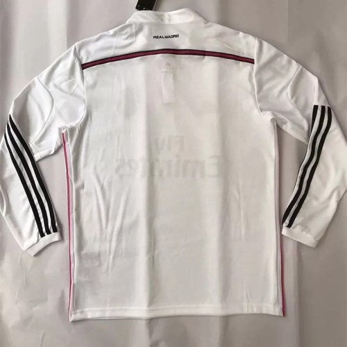 2014-2015 RMA Home Long Sleeve Retro Soccer Jersey