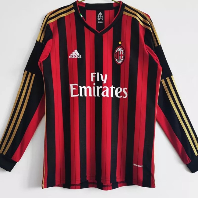 2013-2014 ACM Home Long Sleeve Retro Soccer Jersey
