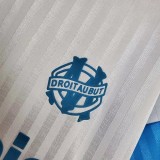 1990 Marseille Home Retro Soccer Jersey