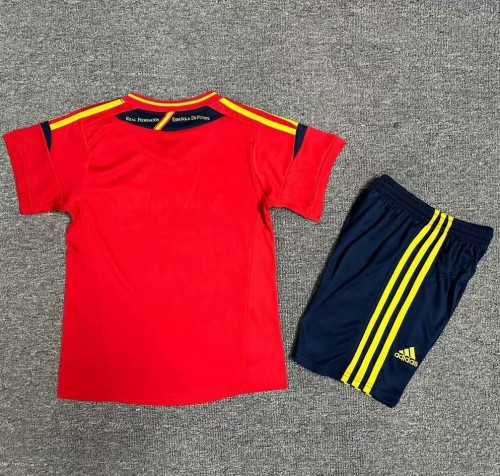 2012 Spain Home Retro Kids Soccer Jersey