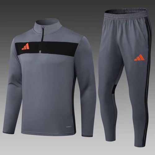 2025 AD Gray Half Pull Tracksuit 