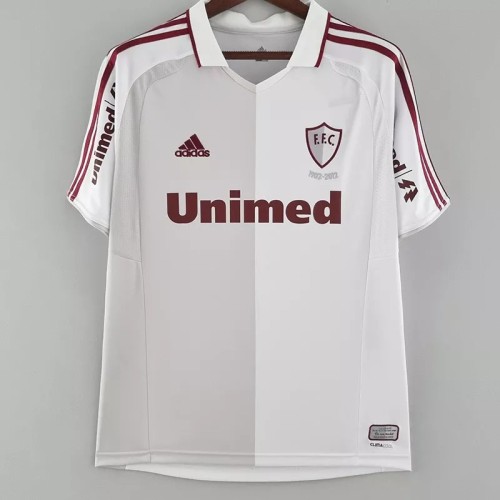 2011-2012 Fluminense 100th Anniversary White Retro Soccer Jersey