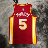HAWKS MURRAY #5 Red Top Quality Hot Pressing NBA Jersey